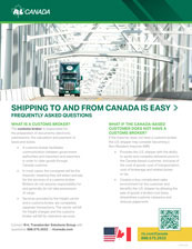 Canada Shipping FAQs